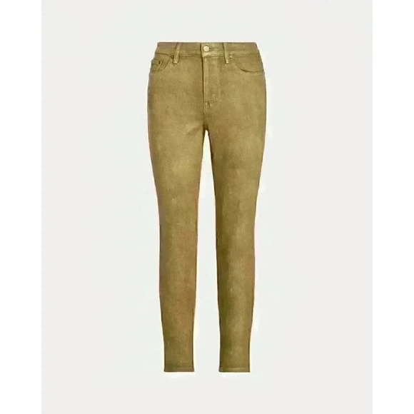 Lauren Ralph Lauren Denim - NEW Lauren Ralph Lauren Women's 16 Metallic High-Rise Skinny Ankle Jean NWT $125